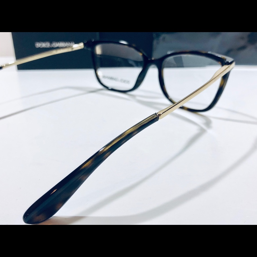 Dolce & Gabbana Eyeglasses Havana Brown w/ Gold - Picture 5 of 8